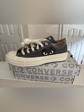 Comme des Garcons Converse unisex grey Chuck Taylor Low-Top Canvas Sneakers